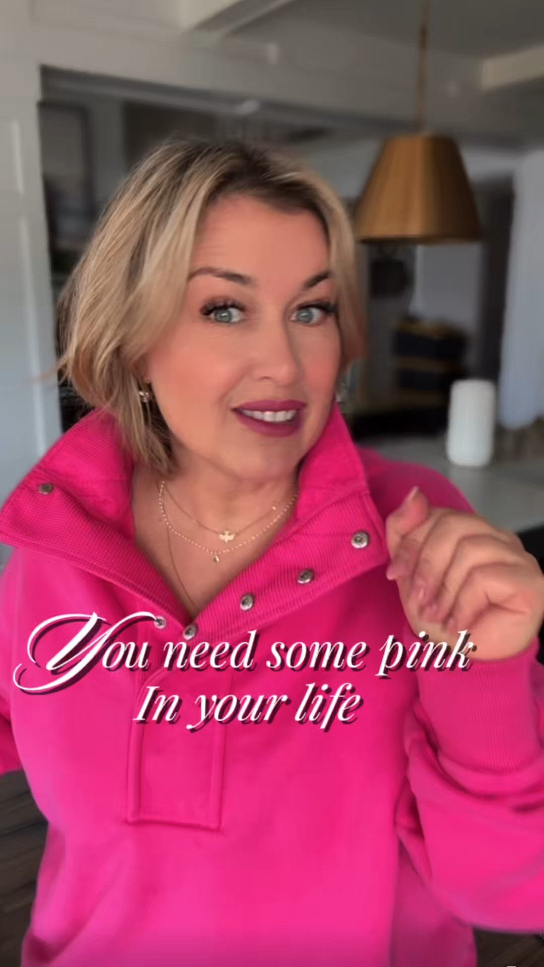 You know what’s missing from winter?
A pop of happy. 
Pink isn’t just a color — it’s a little boost of joy you can wear.
It brightens your face, your mood, and your whole day.
So yes queen… you do need some pink in your life! 
midlife style. women over 40 fashion. bright pink outfit ideas. bold color confidence. cozy winter outfit. casual everyday style. mood boosting outfits. flattering colors for women. what to wear over 50. feminine fashion inspo. midsize style ideas. winter tops for women.

#LTKMidsize #LTKOver40 #LTKFindsUnder50