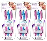 Schick Hydro Silk Touch-Up Multipurpose Exfoliating Dermaplaning Tool with Precision Cover, 9 Count | Amazon (US)