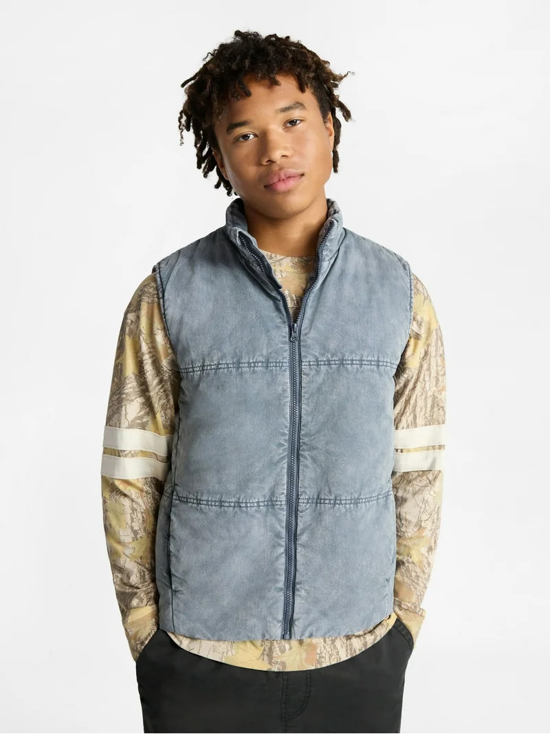 No Boundaries Puffer Vest, Men's | Walmart (US)