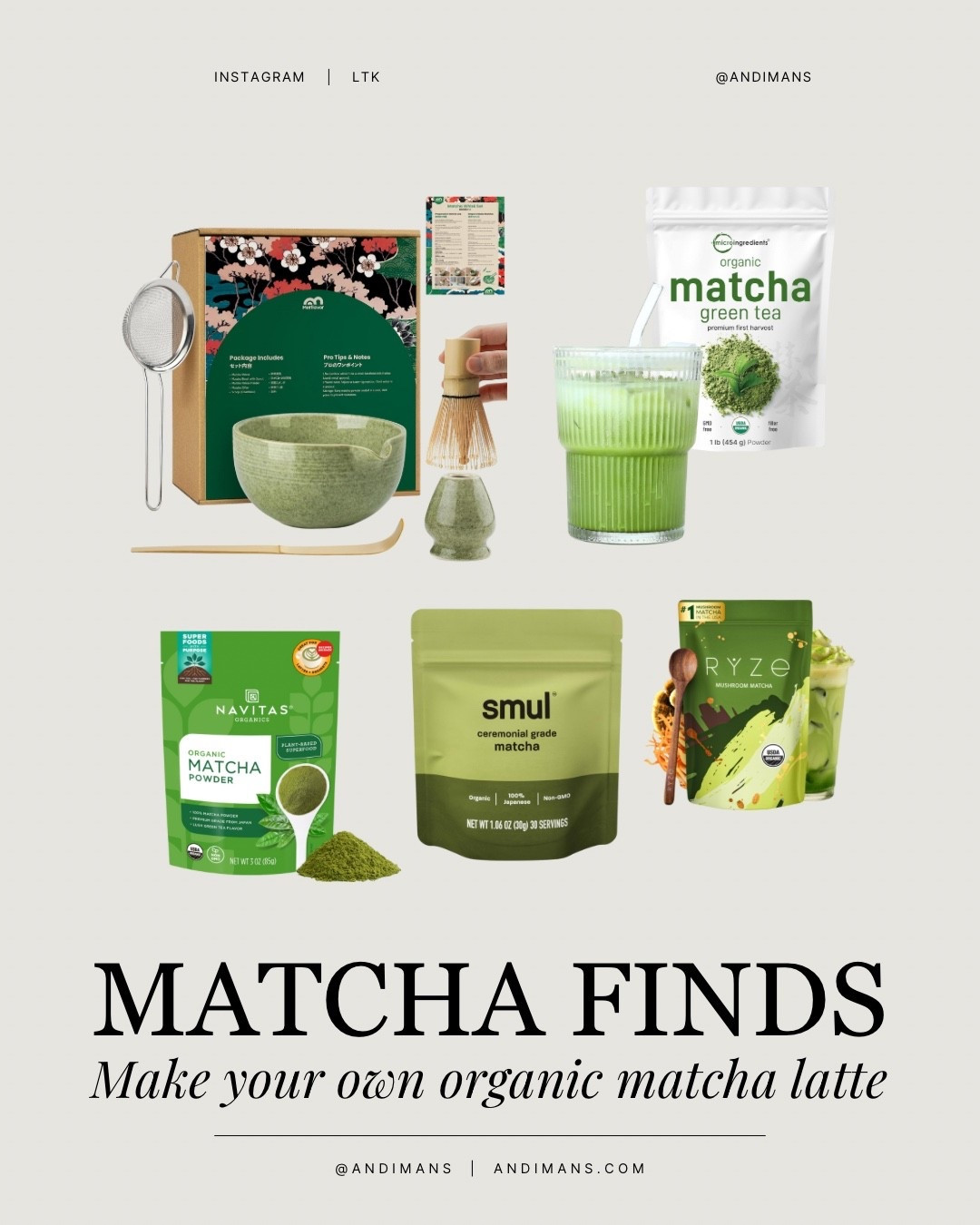 Make your own matcha recipe at home with these organic matcha finds! 

#LTKActive #LTKSeasonal #LTKHome