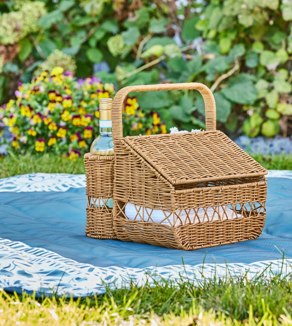 
The Better Homes & Gardens Rattan Picnic Basket enhances your hosting experience with its sturdy yet lightweight design. It features a robust steel frame and durable woven resin rattan, along with a large handle for easy transportation, whether indoors or outdoors. This innovative picnic basket makes it simple to carry all your essentials—drinks, food, utensils, condiments, and more—from the car to the park and back again. Its attractive brown finish adds a natural charm to any setting. Pair it with items from the Better Homes & Gardens Serveware Collection to enhance your hosting capabilities!
Functional picnic basket with three compartments 
Ideal for use by the pool, park, or indoors 
Handwoven twisted resin rattan over a durable metal frame
Brown finish adds natural beauty to your table
Can be used to carry food, beverages, napkins, utensils, condiments and more
Casual style is ideal for entertaining and family get-togethers
Makes a wonderful wedding or housewarming gift

#LTKSeasonal #LTKGiftGuide #LTKParties
