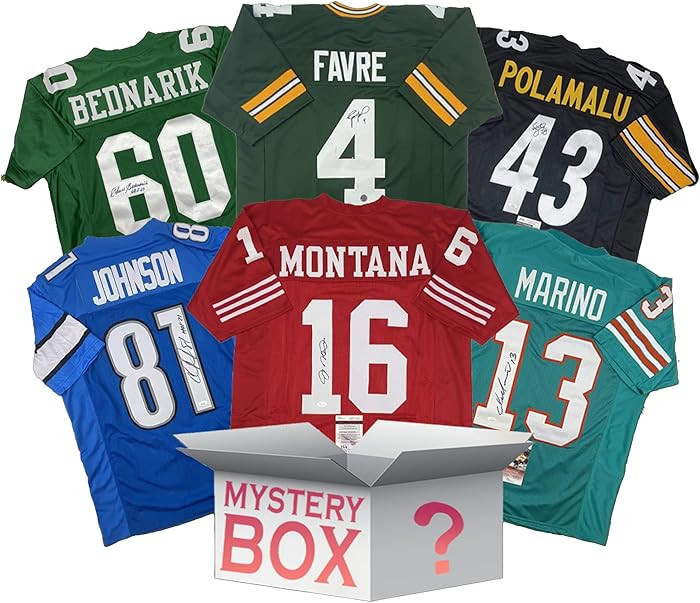 Hall of Famers Autographed/Signed Football Jersey Mystery Box with JSA, PSA, Beckett or Fanatics ... | Amazon (US)