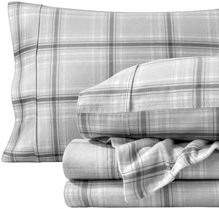 Bare Home Flannel Sheet Set Prints, 100% Cotton, Velvety Soft Heavyweight - Double Brushed Flanne... | Amazon (US)