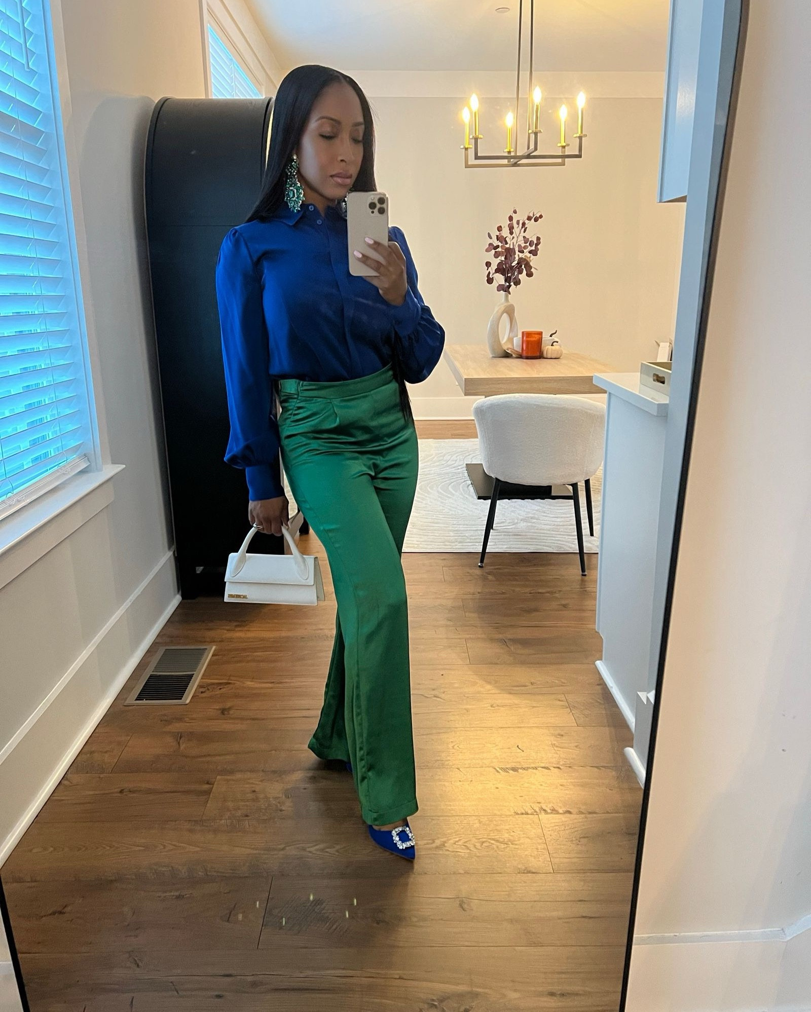 A good color block never goes out of style 
💚💙 Love these Manolo Blahnik Hangisi 105 dupes from Badgley Mishka. Found mine at Nordstrom Rack but they also sell them on Amazon. Happy shopping!

#LTKHoliday #LTKStyleTip #LTKSeasonal