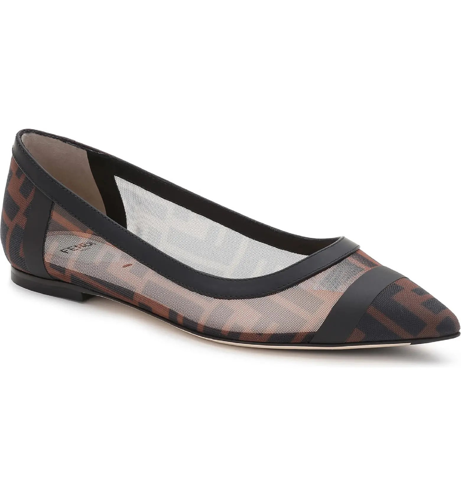 Colibri Logo Pointed Toe Flat | Nordstrom