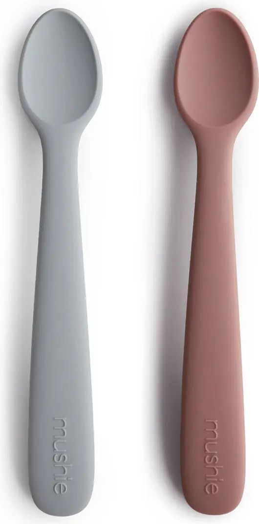 Mushie 2-Pack Silicone Feeding Spoons | Nordstrom | Nordstrom