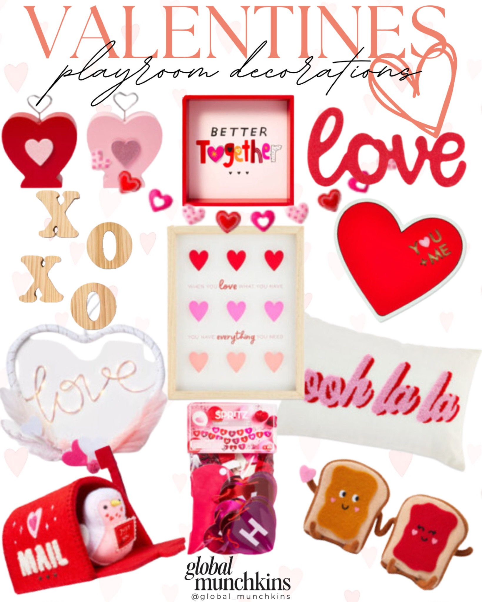 Loved surprising the kids with the fun and sweet cute Valentines decorations in the playroom! Pulled it all together from Target and Walmart. So fun having a room I can decorate for different Holidays! I love how reasonable all the decorations were and super cute! #valentines 

#LTKkids #LTKhome #LTKSeasonal
