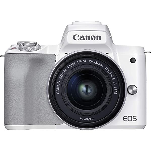 Canon 2681C011 EOS M50 Mirrorless Digital Camera (White) w/EF-M 15-45mm is STM Lens - (Renewed) | Amazon (US)