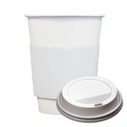 *coffee cups + sleeves, 1-color printing | The Essential Market