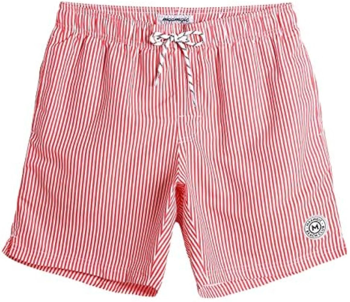 maamgic Mens Swim Trunks Quick Dry Swim Shorts with Mesh Lining Funny Swimwear Bathing Suits | Amazon (US)