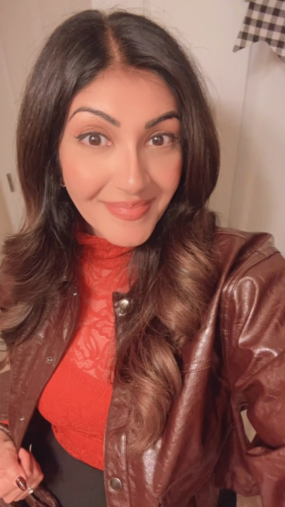 Proof you can stay warm and still look cute on a girls’ night out ❤️ I wore a red lace top layered with a leather jacket, a skirt, and fleece-lined leggings for bar hopping—and got so many compliments. It’s the perfect balance of chic, confident, and practical for women over 30 who want an elevated night-out or date-night look without freezing.

going out outfit for women over 30, winter night out outfit, bar hopping outfit idea, date night outfit winter, warm but chic outfit

#GirlsNightOutfit #Over30Style #WinterGoingOut #DateNightLook #WarmButChic #NightOutStyle #RealWomenWearThis #ConfidenceAtAnyAge

#LTKvlog #LTKootd #LTKMidsize