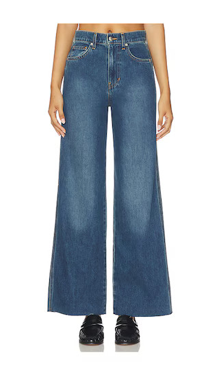 Veronica Beard Taylor Cropped Wide Leg in Blue. - size 25 | Revolve Clothing (Global)