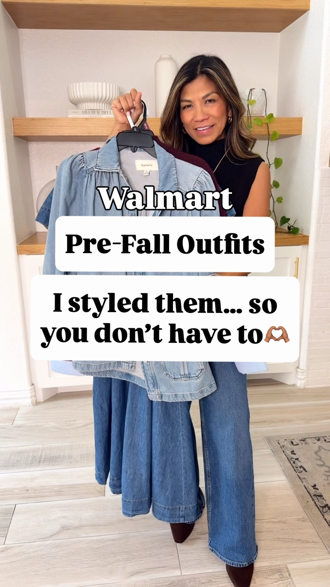I’m 5’2” 118#ish for reference 
Denim dress in XS tts.
Black peplum top sweater material in small tts.
Wine/Burgundy jacket in small. I prolly could size down.
Denim jacket runs big size down-wearing XS. 
Jeans with front patch pocket fit tts in size 2 short length. 
Jeans with last 2 outfits fit tts -size 2.
Striped top in XS.
Blue peplum top in XS.
Brown mules with heels size down.
Loafer shoes tts.
Black wedge shoes tts.
All bags and accesories are linked.
Fall outfits, jeans, Walmart style, Walmart finds, over 50 style, midlife fashion, petite fashion,midlife women, affordable fashion, fashion over40

#LTKPetite #LTKOver40 #LTKmomlife