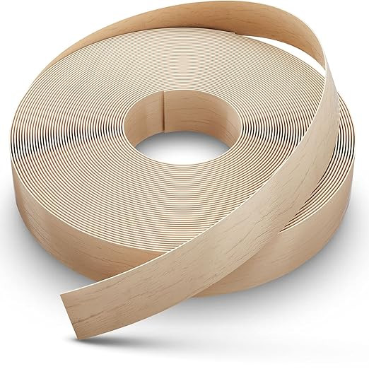 Dovetail Birch Edge Banding Wood Veneer Tape 50Ft 3/4 Inch Wide | Pre-Glued, Long Thin Real Wood ... | Amazon (US)
