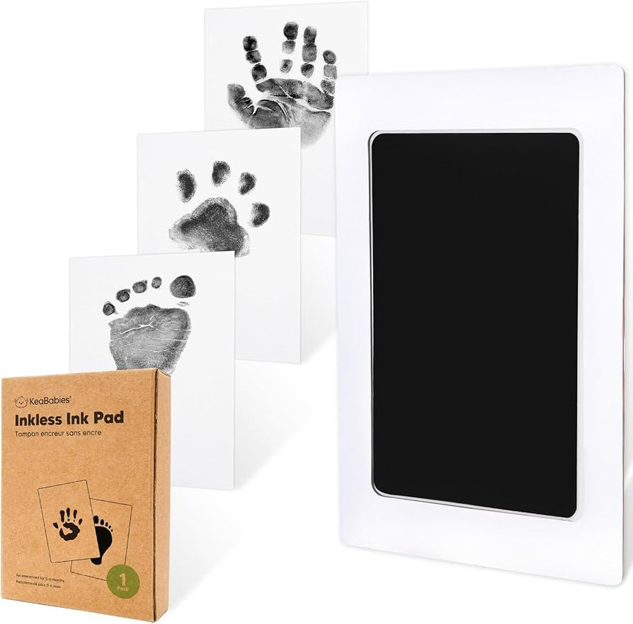 1-Pack Inkless Hand and Footprint Kit - Ink Pad for Baby Hand and Footprints - Dog Paw Print Kit,... | Amazon (US)