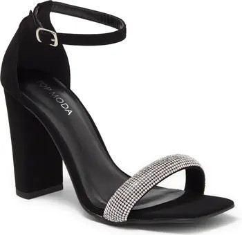 TOP GUY SHOES Rhinestone Embellished Ankle Strap Sandal | Nordstromrack | Nordstrom Rack