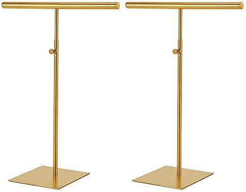 shunkaizs Handbag Purse Metal Display Stand 2 Pieces of Adjustable Height Countertop Handbag Disp... | Amazon (US)