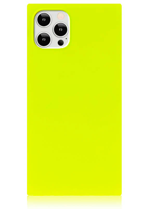 Neon Yellow SQUARE iPhone Case | FLAUNT