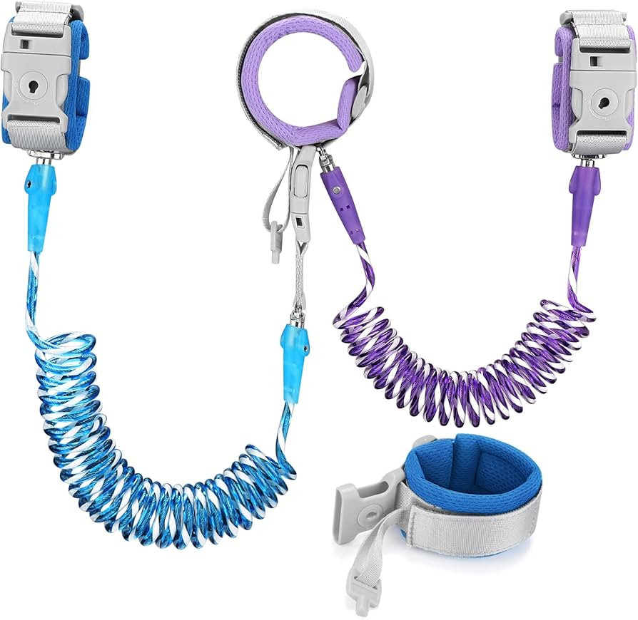 Accmor Toddler Leash with Key Lock, 2 in 1 Upgraded Anti Lost Wrist Link, 2 Packs Reflective Baby... | Amazon (US)