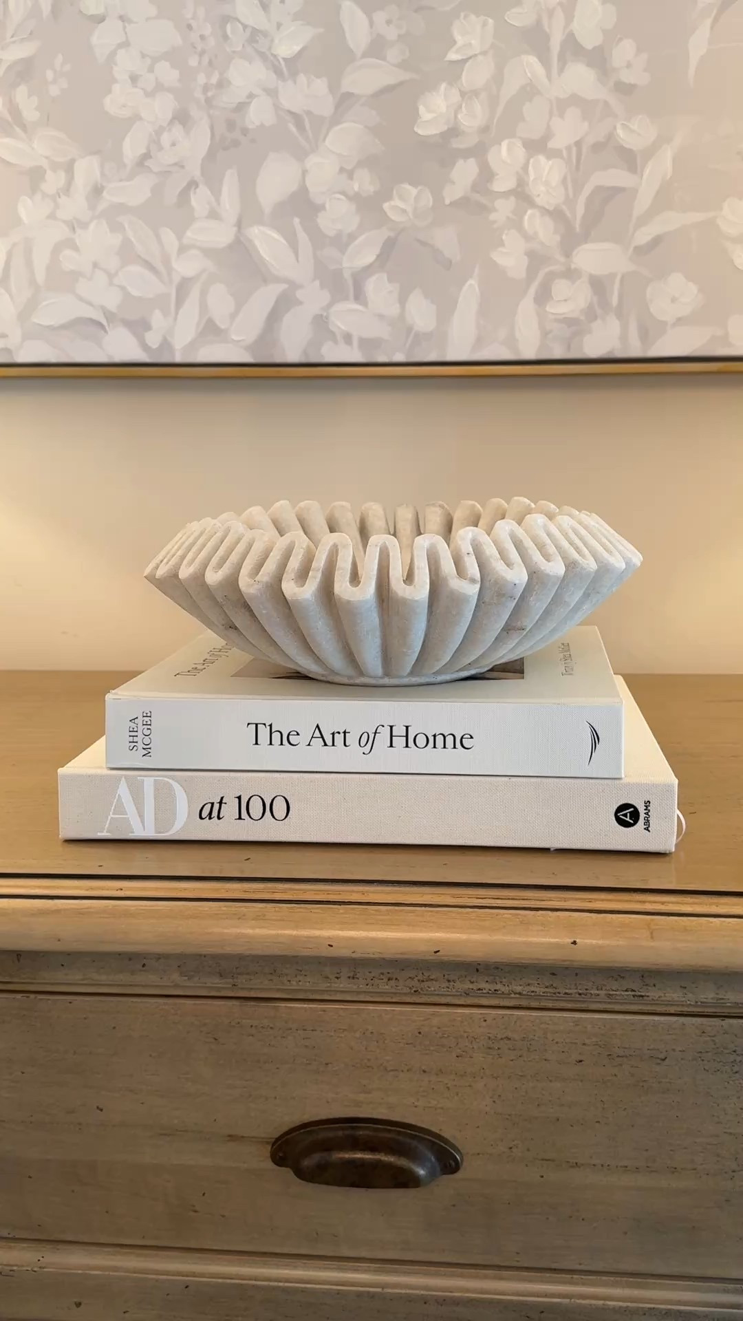 This marble bowl is so pretty!! Heavy and beautifully detailed, a real show stopper #diningroom

#LTKHome