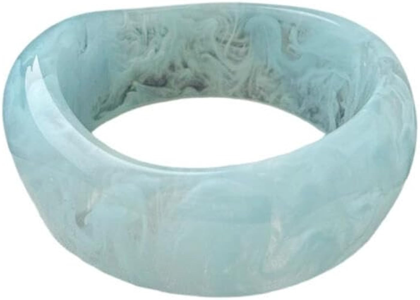 Fuqimanman2020 Chunky Acrylic Bangle for Women Colorful Irregular Geometric Resin Cuff Bracelet W... | Amazon (US)