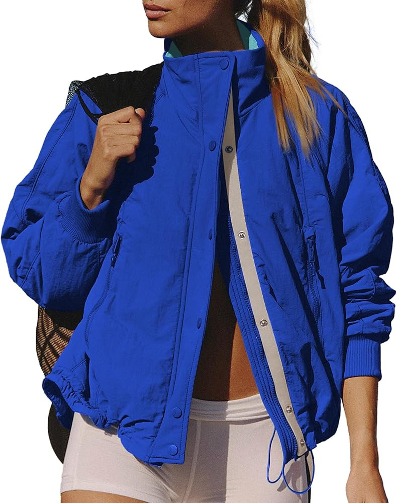 Winter Jackets for Women Long Sleeve High Neck Zipper Up Fleece Lined Overcoat Field Tripper Jack... | Amazon (US)