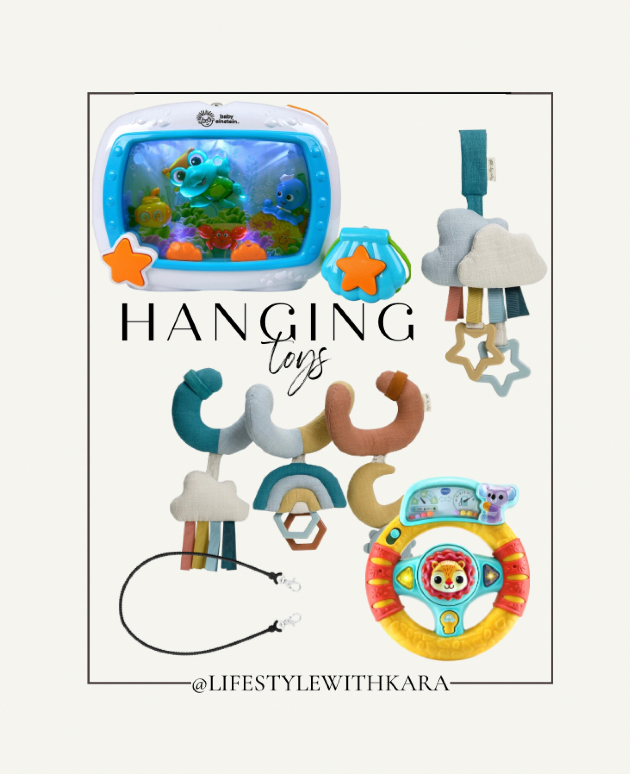 Toys we use for the stroller, car seat, crib soother & well anything else you might need to hang toys from! The cutie clasp is amazing to hang toys off well anything without it falling to the ground!

#LTKbaby #LTKbump