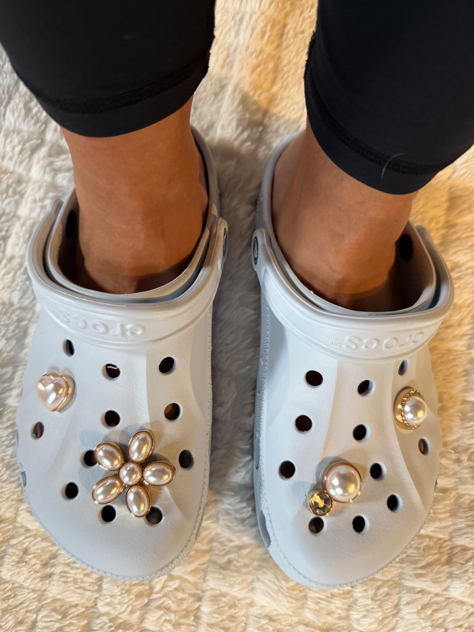 Real talk — I didn’t expect to love these Crocs as much as I do 😂 but the Mineral Blue Baya Clogs have been my go-to lately. I keep them right by the door so I can slip them on when my hands are full with a baby and… all the things. Dog duty, veggie-scrap runs to the chickens, or chasing my 3-year-old who may or may not have escaped again — these have been getting a workout.
Added the pearl Jibbitz and they’re actually really cute 💙
Also — Black Friday / Cyber Monday deals are rolling. Crocs has up to 60% off select styles (prices already marked). Good time to peek around if you’ve been wanting a pair.
@crocs #CrocsPartner #ad

#LTKGiftGuide #LTKCyberWeek #LTKSaleAlert