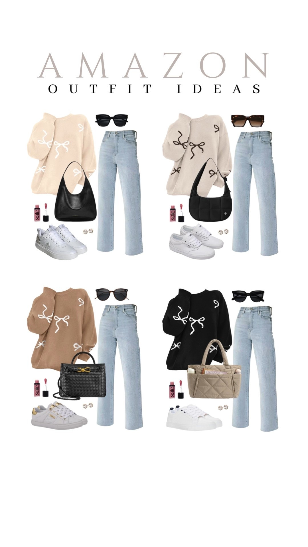 Ways to style these cute, trendy sweaters and jeans all season long!
straight leg jeans, white sneakers, shoulder handbag, square sunglasses, amazon fashion, fall style, trendy look, viral fashion, affordable style, amazon favorite, top picks, best seller, fall look, fall outfit idea

#LTKStyleTip #LTKSeasonal #LTKU