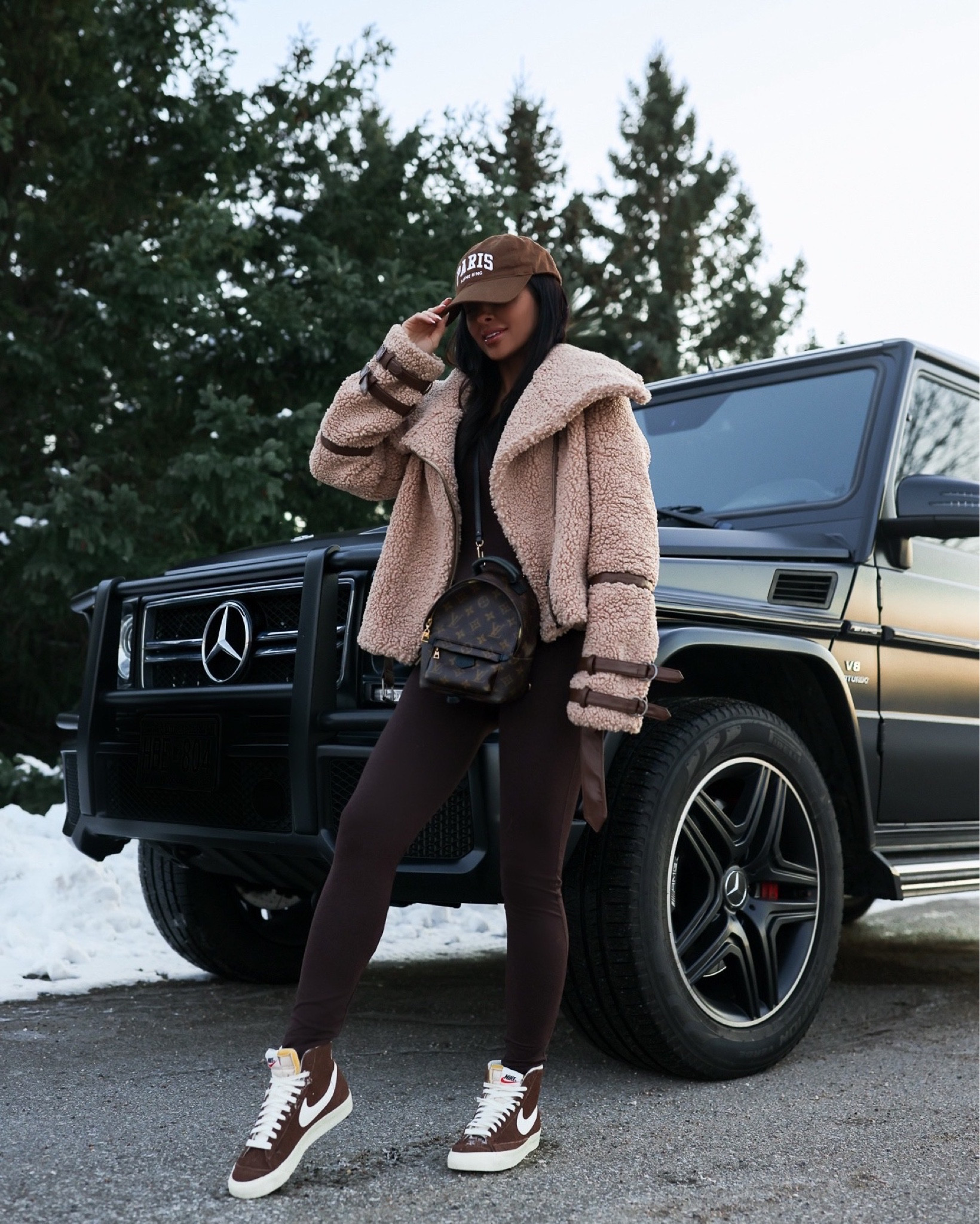 Casual winter outfit ideas
Vuori jumpsuit / romper wearing an XS
Revolve Sherpa jacket wearing an XS
Nike brown suede high tops run TTS



#LTKshoecrush #LTKfindsunder100 #LTKsalealert