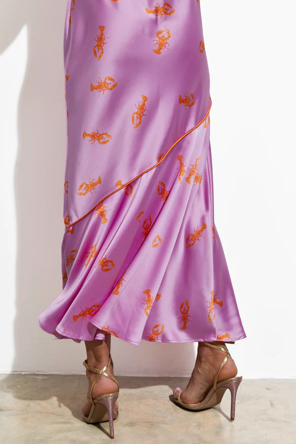 Lilac Lobster Slip Dress | Never Fully Dressed (UK & IE)