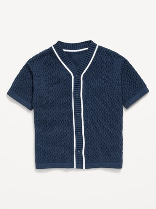Oversized Baseball Jersey Sweater for Toddler Boys | Old Navy (US)