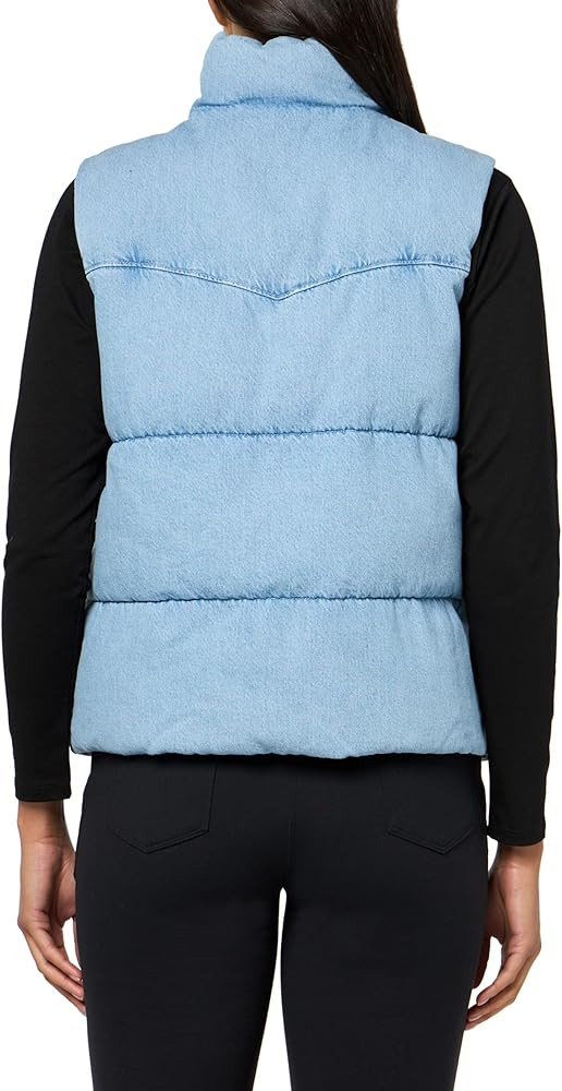 Levi's womens Western Stand Collar Puffer Vest | Amazon (US)