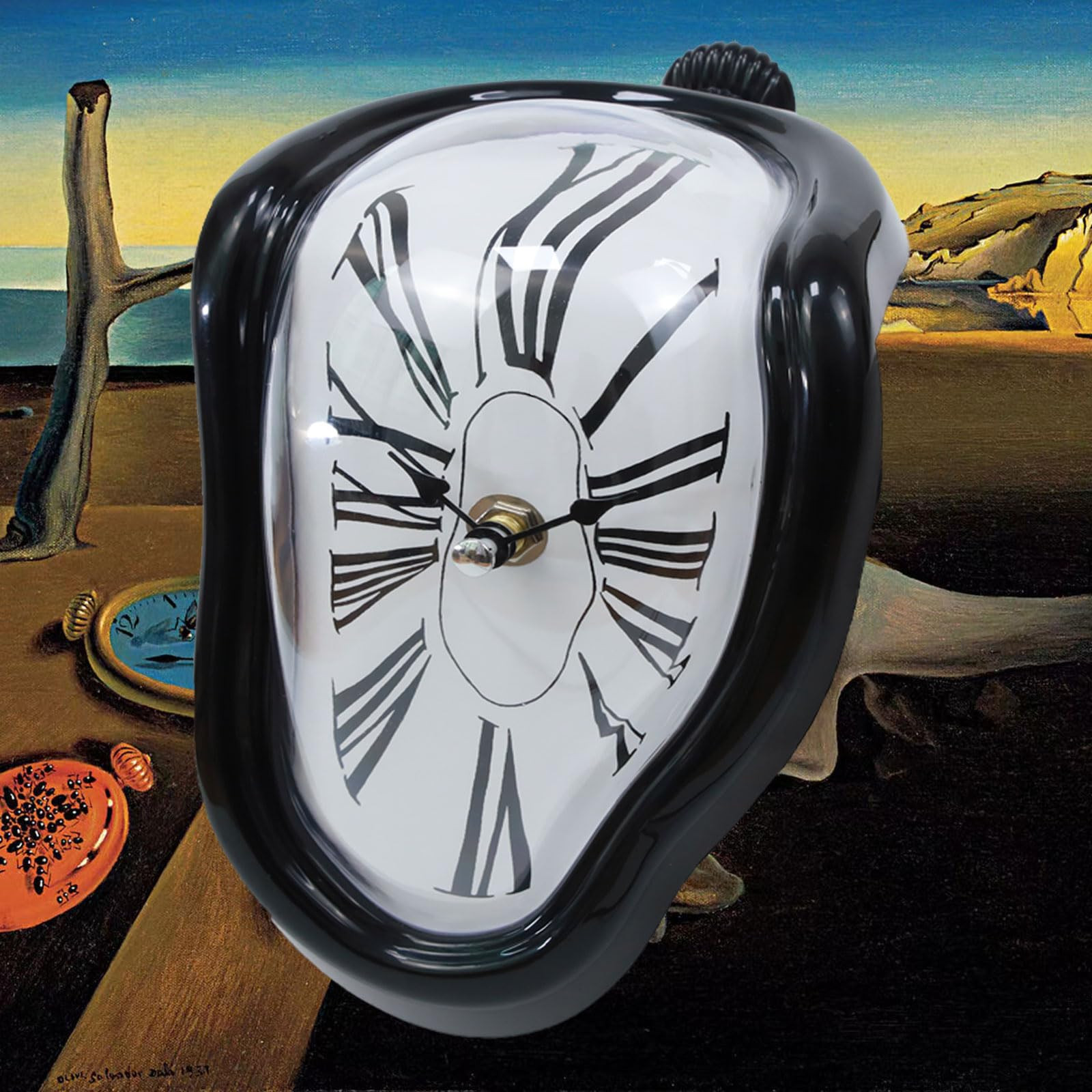 Melting Clock, Salvador Dali Watch Melted Clock for Decorative Home Office Shelf Desk Table Funny... | Amazon (US)