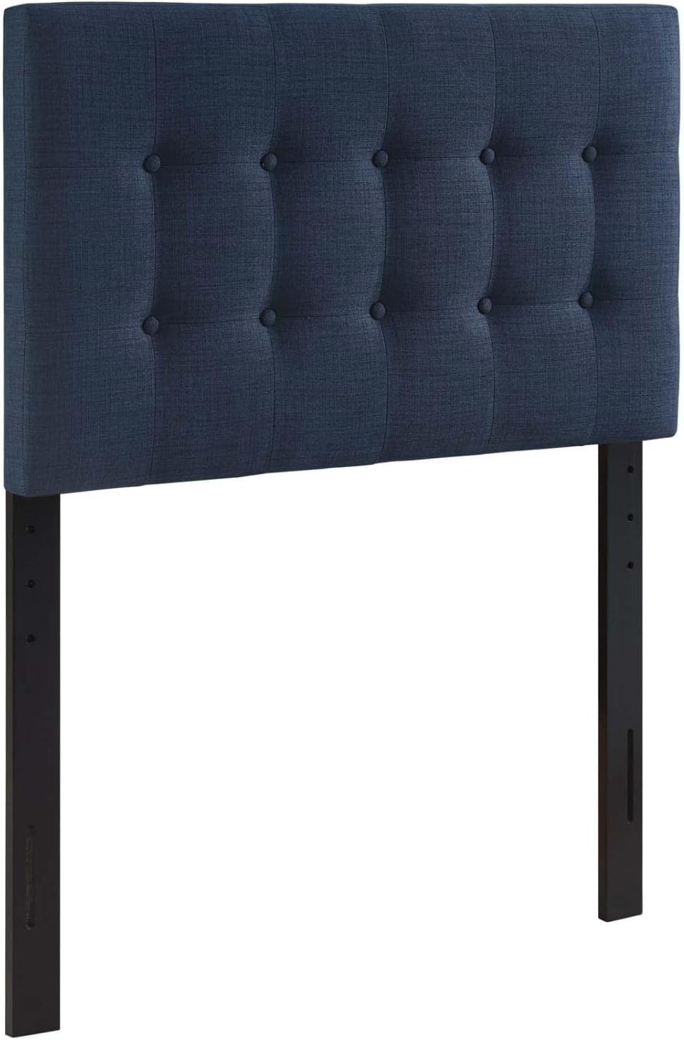 Modway Emily Tufted Button Linen Fabric Upholstered Twin Headboard in Navy | Amazon (US)