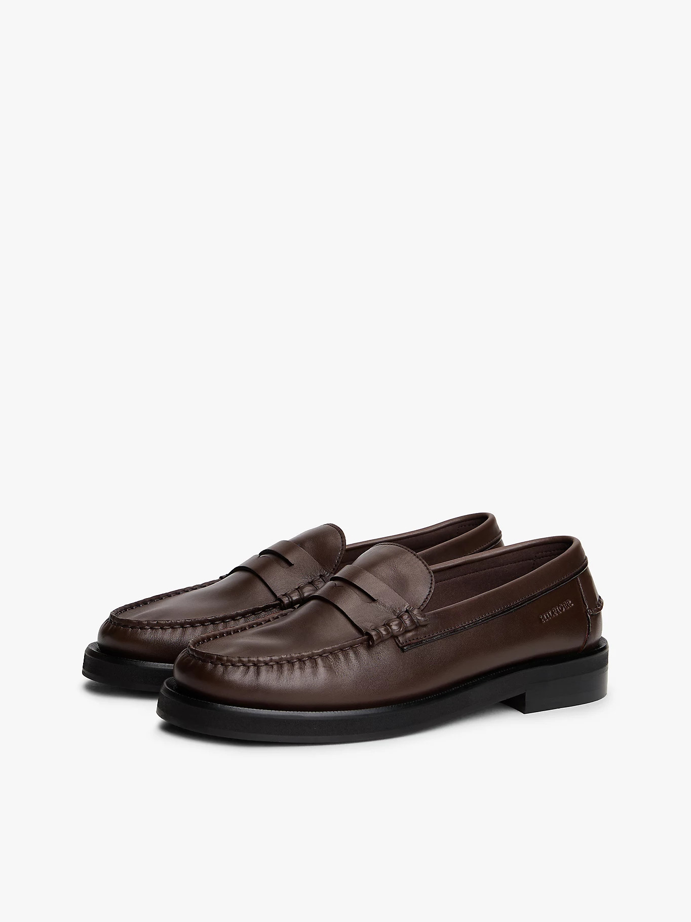 Leder-Loafer mit tiefgeprägtem Logo | Tommy Hilfiger (DE)