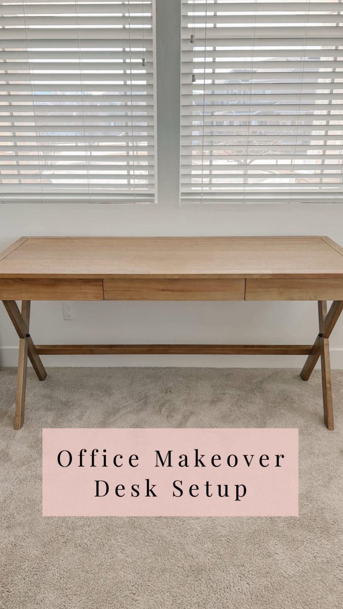 Transforming our joint office into a cozy, productive space—one piece at a time! ✨ I fell in love with the style of this desk from World Market—it perfectly balances functionality, decor, and office vibes. 

#HomeOfficeSetup #CozyWorkspace #JoyfulSpaces #OfficeDecor #ProductiveAndCozy #TheRosyNook #WorldMarketFinds