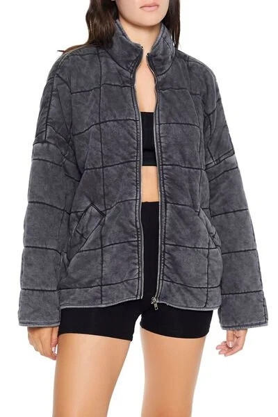 Quilted Zip-Up Jacket | Forever 21