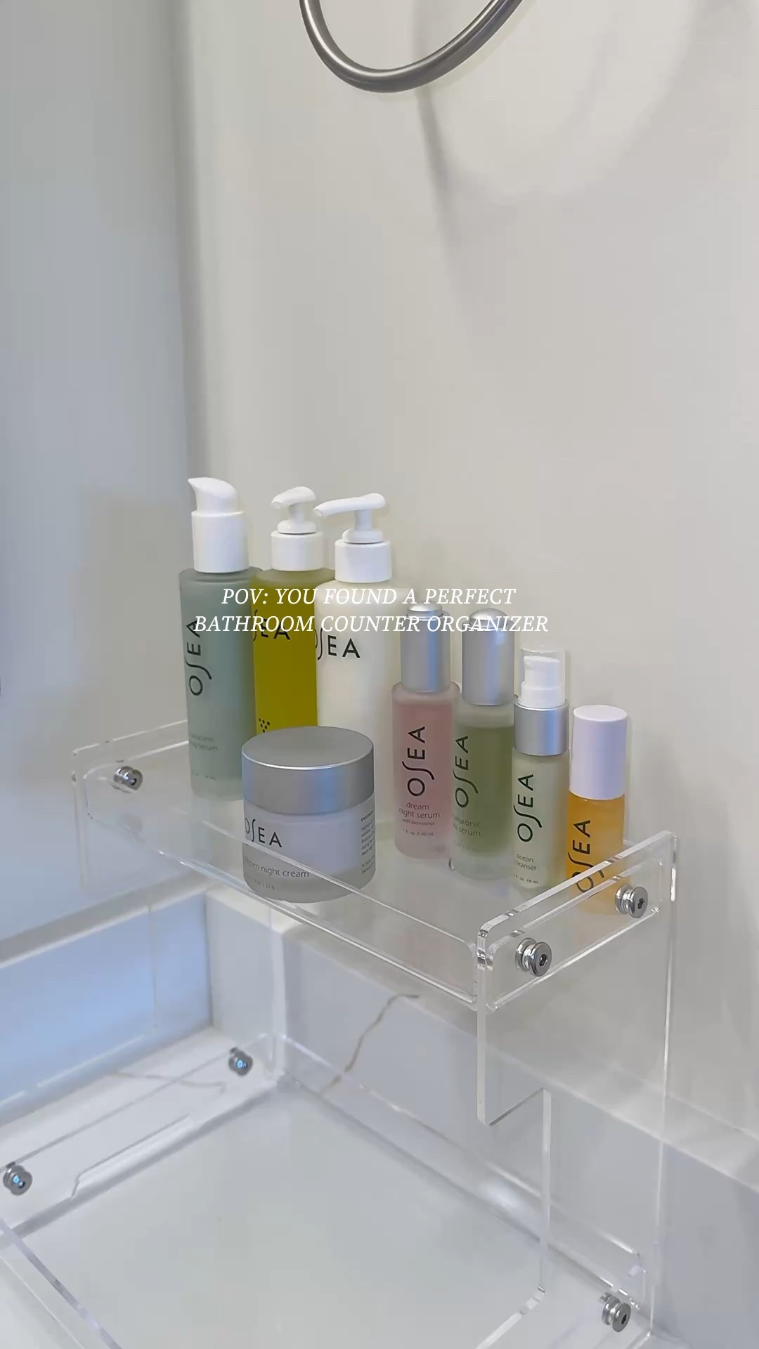 A seamless solution for bathroom counter storage! The double tier feature frees up a *ton* of counter space without looking cluttered. Loveeeee this bathroom find! 

#Organization #BathroomOrganization

#LTKHome