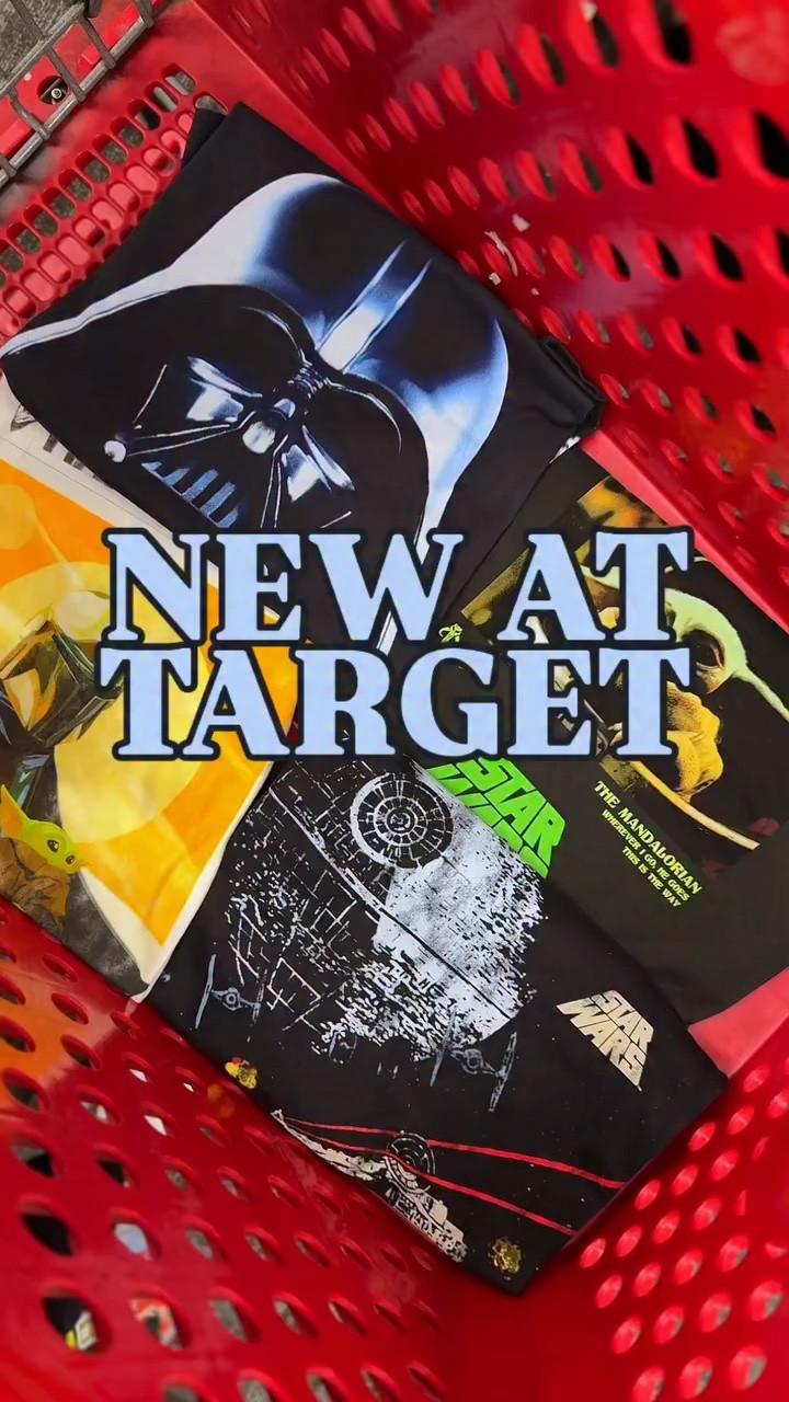 NEW 🌌 at @target Star Wars Graphic T-Shirts 🎬 comment GALAXY for the 🔗 #target #starwars #themandalorian #maythe4th #targetfinds
