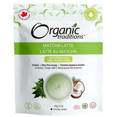 Organic Traditions Matcha Latte with Probiotics | Well.ca