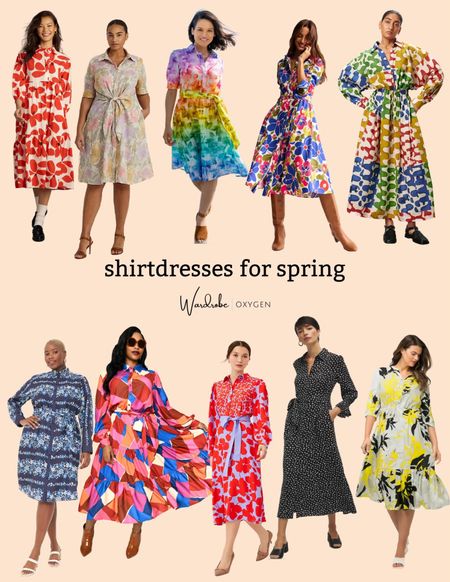 A shirtdress is a great piece to transition from winter to spring with a change of footwear an addition of a cardigan. These colorful options come in plus size, petite, long, and extended size misses 

#LTKmidsize #LTKover40 #LTKstyletip