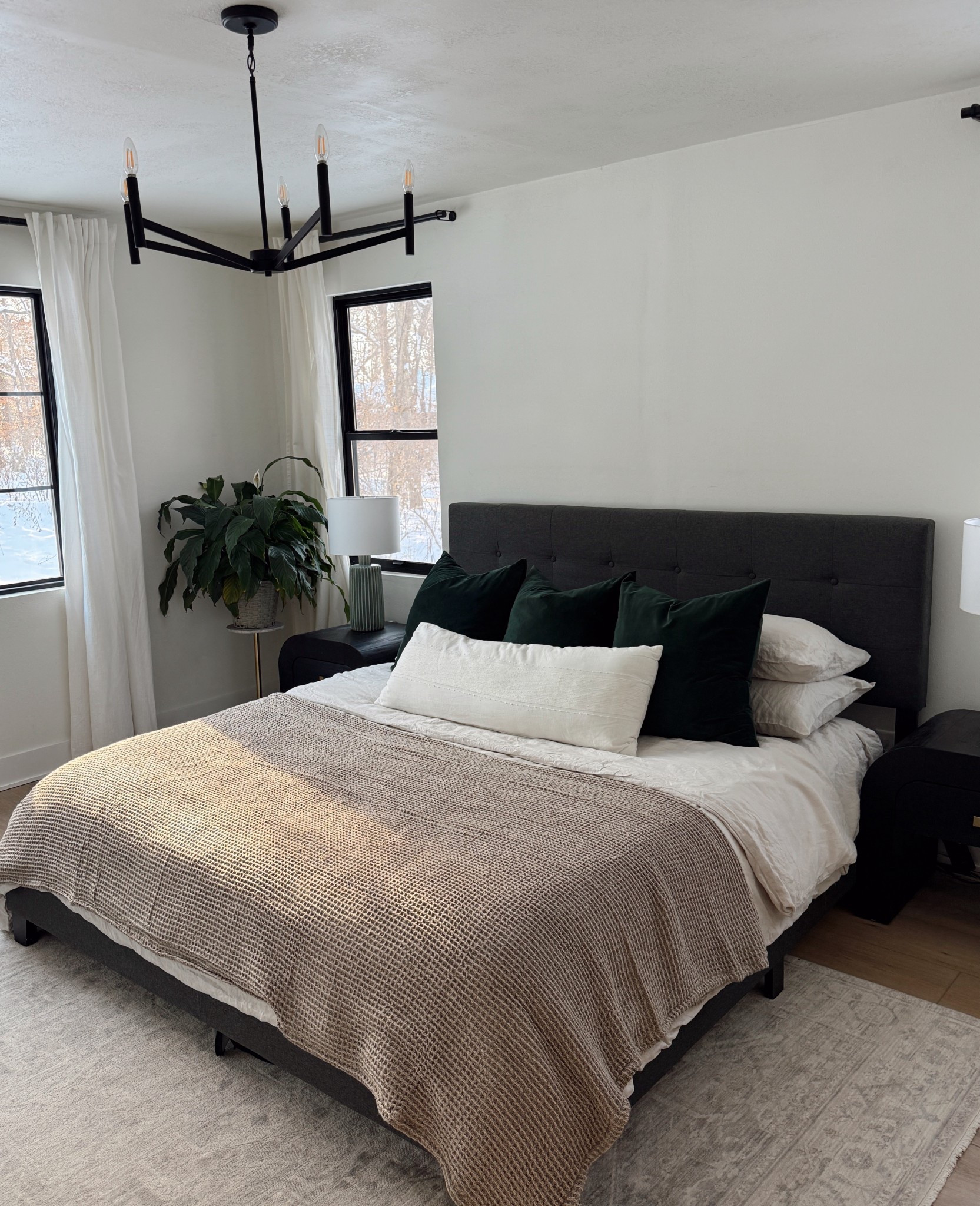 Cozy bedding refresh ☁️ linen duvet and sheet set, waffle bed blanket, throw pillows and modern minimal casual accents  

#LTKHome