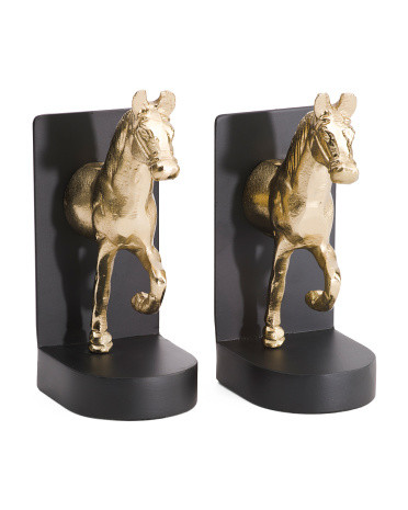 2pk 9in Metal Horse Bookend Set | TJ Maxx