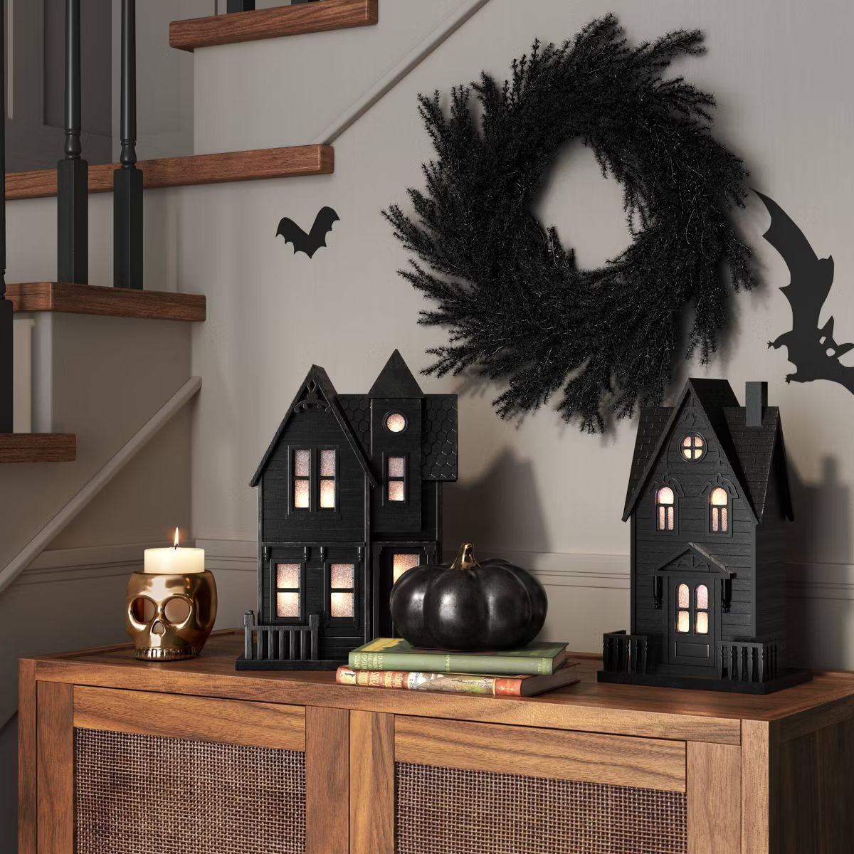 Small Haunted House Figurine Black - Threshold™ | Target