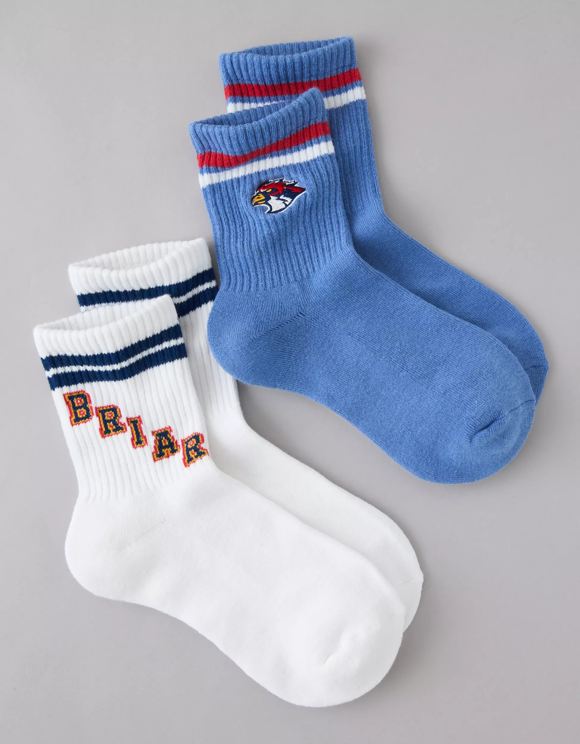 AE | Off Campus Cropped Crew Socks | American Eagle Outfitters (US & CA)