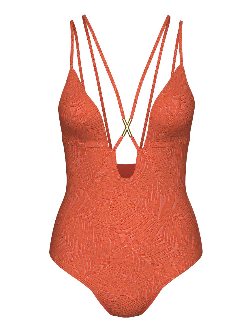 Archives Sexy Straps Plunge One-Piece Swimsuit | Victoria's Secret (US / CA )