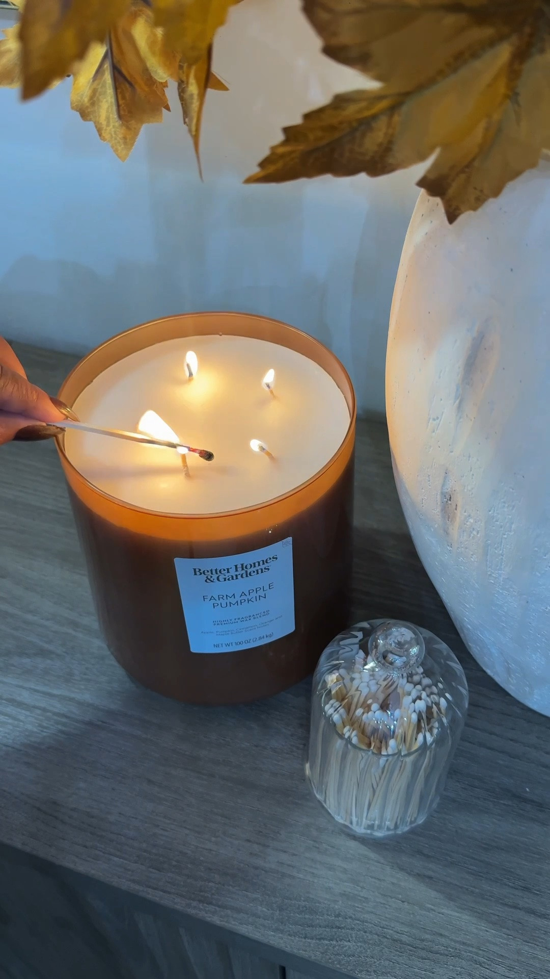 @Walmart you need this pumpkin spice cotton five wick candle burns up to 180 hours. It smells so good! This huge candle is under $40

#LTKHome #LTKSeasonal #LTKSaleAlert