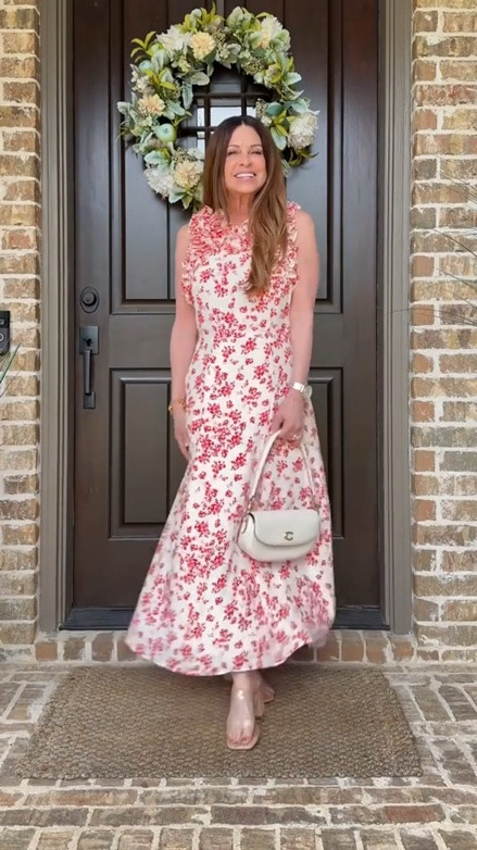 I immediately said yes to this dress! It’s perfect to wear to a summer wedding, a dinner date, or any occasion where you’ll be smiling!

And what makes me so happy is that it’s available in petite sizes too, so the dress is proportioned perfectly for me without any alterations needed.

It’s a lightweight silk fabric, fully lined and super lightweight. Available in regular and petite sizes. I’m wearing 4 petite. Fits tts.

Paired with gold jewelry and clear heels.

#weddingguestdress #summerdress #petite #womenover50

#LTKOver40 #LTKWedding #LTKPetite