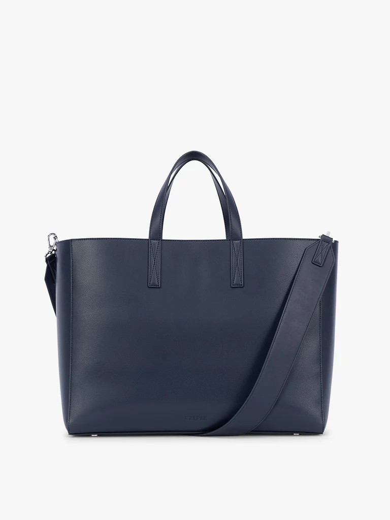 Haven 16" Laptop Tote Bag in Navy | CALPAK